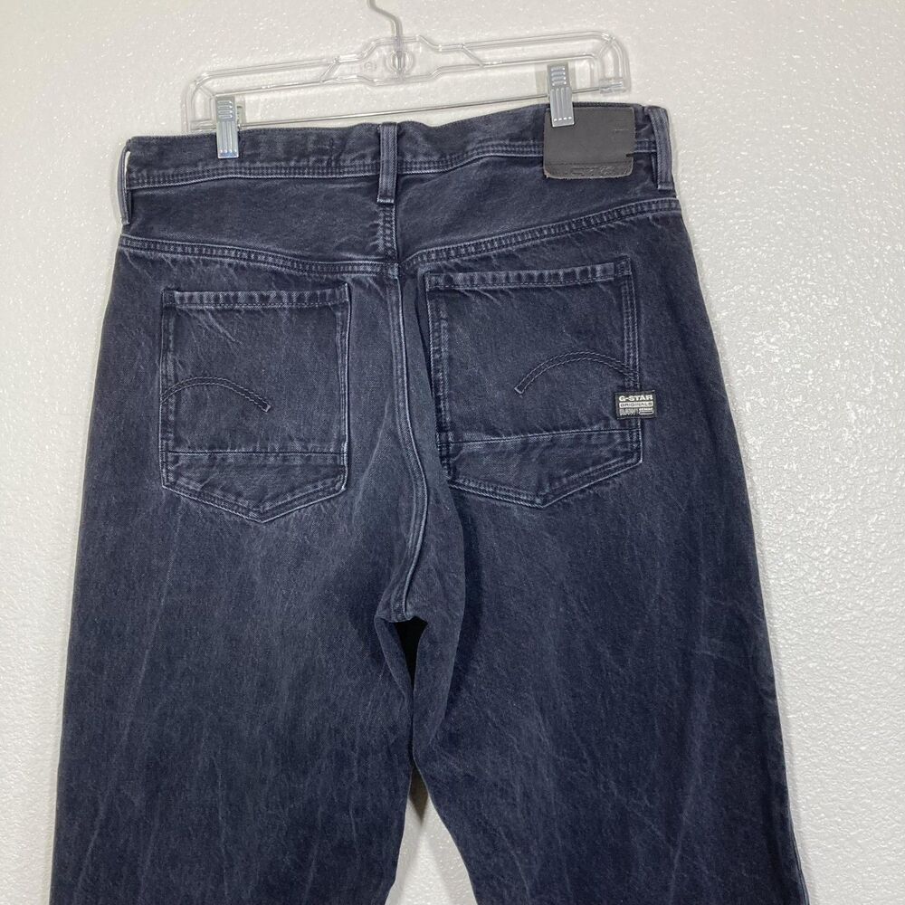 G-Star RAW Skater Jeans  33x32 Black Denim Stray Ultra High Straight Hip Hop - Picture 13 of 16